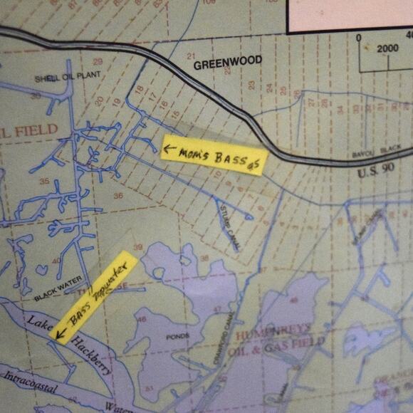 Map of South Louisiana's Waterways in Terrebonne Parish Fishing  Hunting Guide - Picture 4 of 10